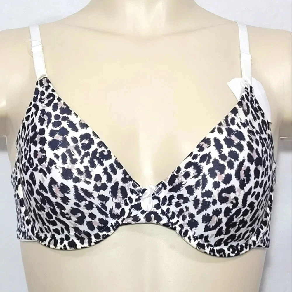 36D Maidenform 7959 One Fabulous Fit Demi UW Bra Animal Print NWT